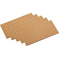 Los mejores  - Meister de corcho Pad autoadhesivos- 100 x 200 mm- 5 unidades)